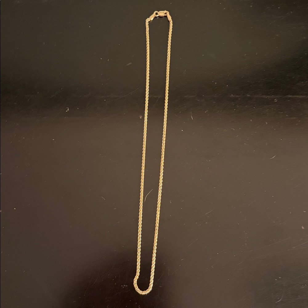 Gold Rope Chain Necklace - Women